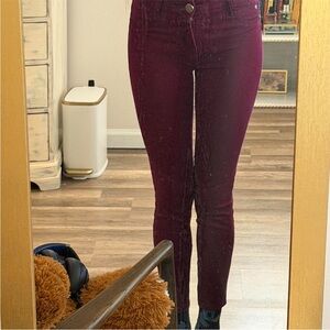 Tinseltown Burgundy Denim Pants